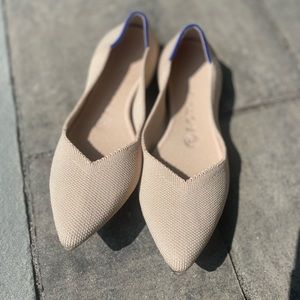 Rothy’s “The Point” in Ecru, Size 7.